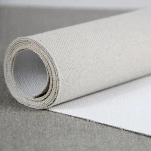 10m roll 22oz Triple Primed Artist Canvas Roll 1.7m Wide - Rough Texture, Cotton - Picture 1 of 6