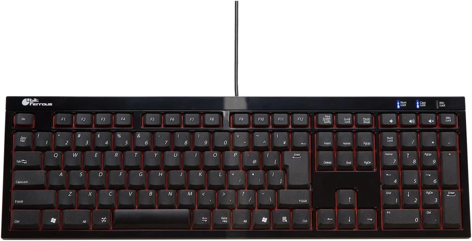 Bit Ferrous N-Key Rollover Pantograph Japanese layout USB Keyboard BFKB113PBK - Image 1 of 4