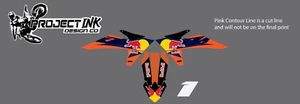 250/350/450Sxf - REDBULL KTM SHROUD & FRONT FENDER GRAPHICS 21mil Thick - Picture 1 of 5