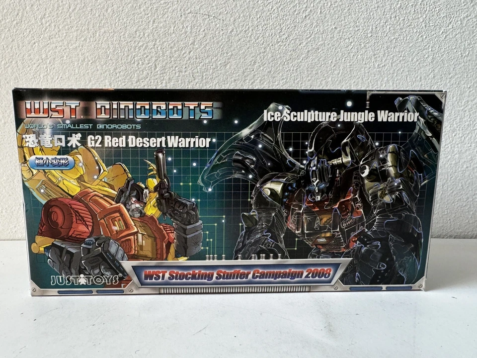 Justitoys Transformers G2 Red Desert Warrior &Ice Sculpture Jungle Warrior MIB - Immagine 1 di 4