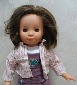 Vintage Gotz 90 728/76 Doll 18" Brown Hair Soft Body Brown Eyes - Picture 1 of 9