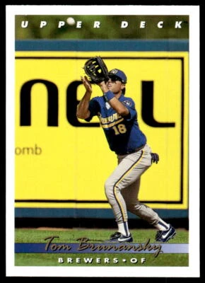 1993 Upper Deck 806 Tom Brunansky Milwaukee Brewers Baseball Card - Image 1 of 2