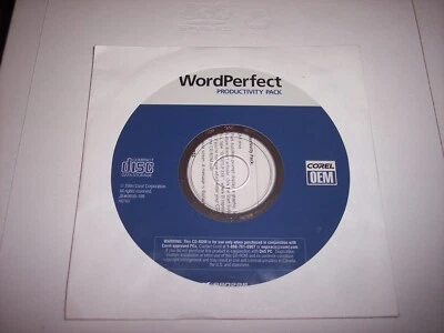 2004 WORD PERFECT PRODUCTIVITY PACK PC CD ROM COREL 980298 ~ JB # 0030-189 H6799 - Image 1 of 4