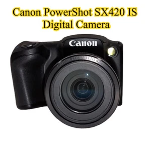 Canon PowerShot SX420 IS Digital Camera 20 MP 42x Optical Zoom Auto Focus Black - Picture 1 of 7
