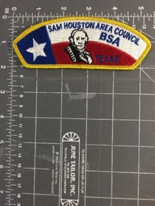 Sam Houston Area Council Strip Shoulder Patch BSA Boy Scouts of America Texas TX - Picture 1 of 3