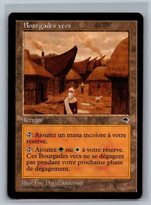 Magic The Gathering FRENCH Tempest Vec Townships MTG TCG CCG - Image 1 of 2