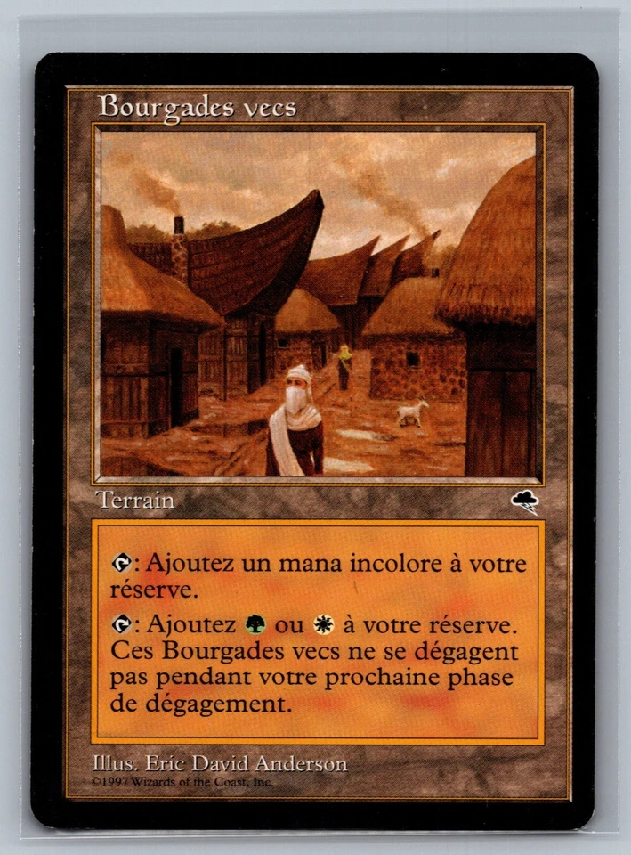 Magic The Gathering FRENCH Tempest Vec Townships MTG TCG CCG - Image 1 of 2