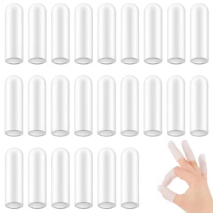 24 StüCk Fingerlinge Silikon,Fingerkuppenschutz Silikon-Sets,Fingerschutz Bei Ve - Bild 1 von 6