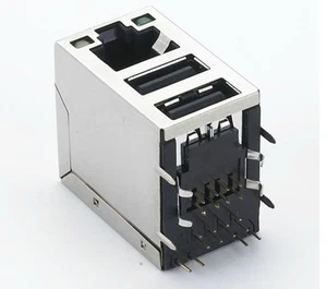 2 PIEZAS COMBO USB RJ45 USB USB/RJ45 USB USB + 2 LED conector RJ45 - Imagen 1 de 1
