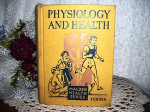1935 Antique School Book Physiology and Health Book - Picture 1 of 3