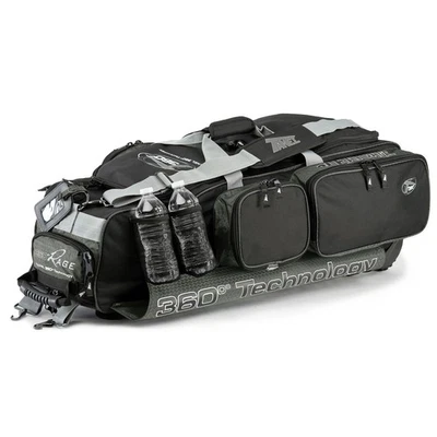 Tanel 360 RAGE Baseball/Softball Equipment Wheel Bag - Black/Charcoal - Image 1 of 4