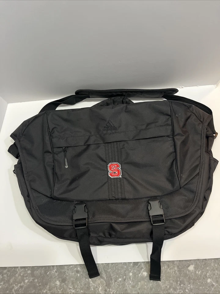 Adidas NCAA NC State Wolfpack Collegiate Utility Premium Messenger Bag - Image 1 of 4
