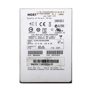 Hitachi Husml4020ass600 Ssd 200 Go Sas 2,5" Disque À État Solide Serre Rénové - Afbeelding 1 van 3