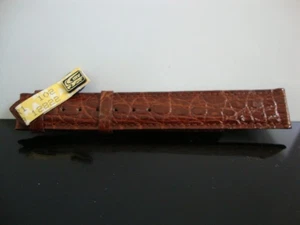 Cinturino orologio Cartier vera pelle nuovo mai usato con etichetta 17,6 cm - Foto 1 di 5