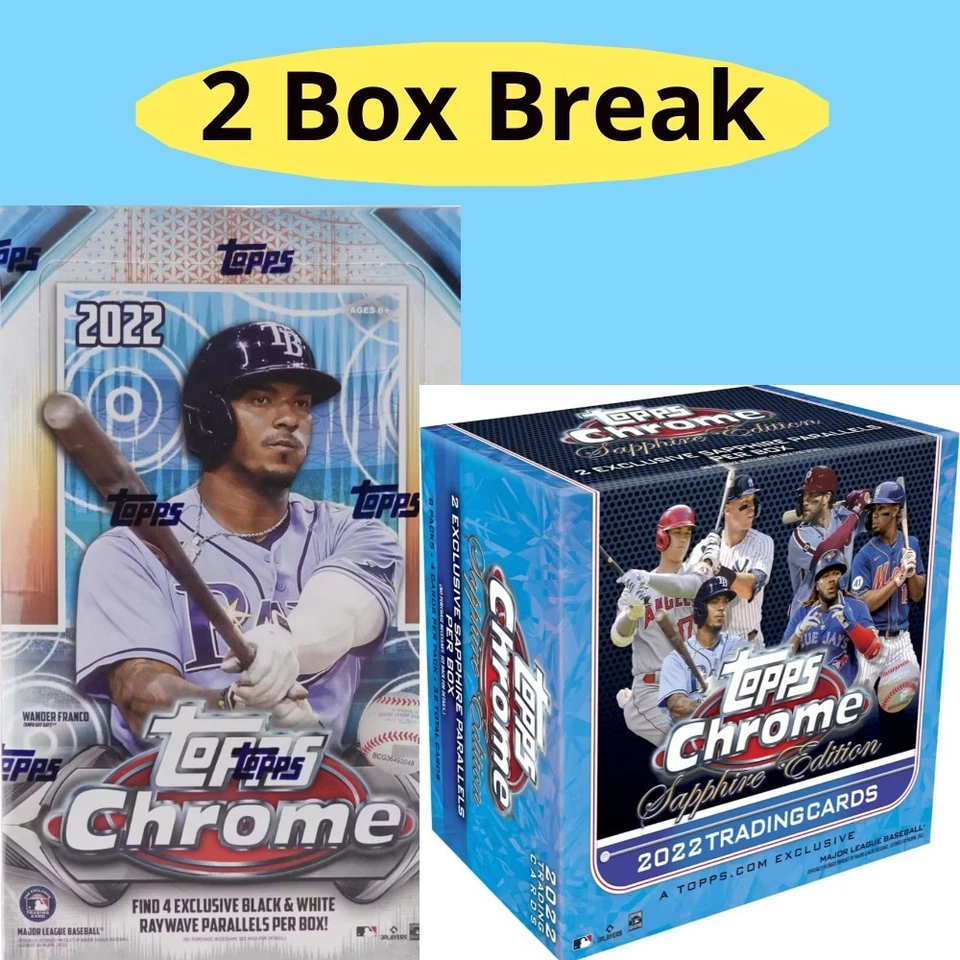 2022 Topps Chrome Sonic & Sapphire Baseball Hobby PYT 2 Box Break #718 - Image 1 of 1