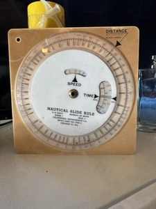 VINTAGE NAUTICAL SLIDE RULE US NAVY BUREAU OF SHIPS FELSENTHAL & SONS CHICAGO - Picture 1 of 3