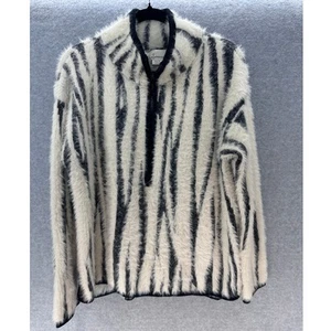 A by Anthropologie Damen Gr. L Cindy Eyelash Half-Zip Pullover WEICH edel - Bild 1 von 7