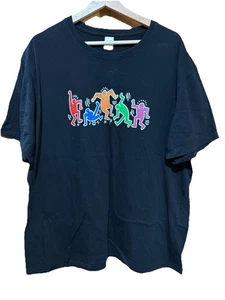Camiseta Keith Haring Dancing People Para Hombre Talla 2XL Artista 100% Algodón - Imagen 1 de 4