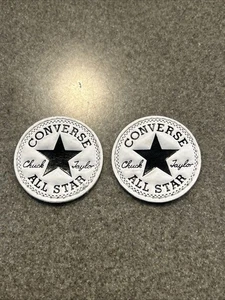 Lot 2 Converse All Star Chuck Taylor Patch American Shoe Sneaker Badge Logo RARE - Picture 1 of 3