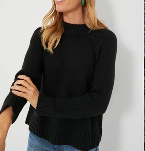 Crewneck Claude Sweater Womens Medium Black Tuckernuck - Picture 1 of 8
