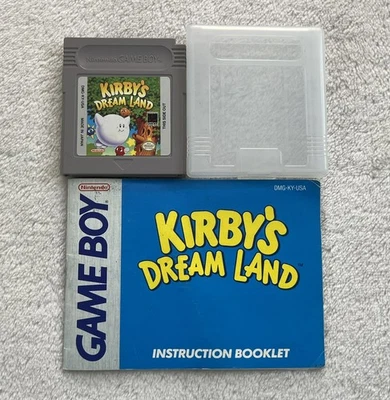 Kirby's Dream Land Game Boy Original Nintendo GAMEBOY Con Folleto Foto 1 de 4