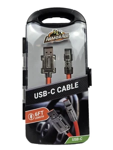 Armor All USB-C Cable Charger New  USB Apple Android All Devices Real Metal - Picture 1 of 9
