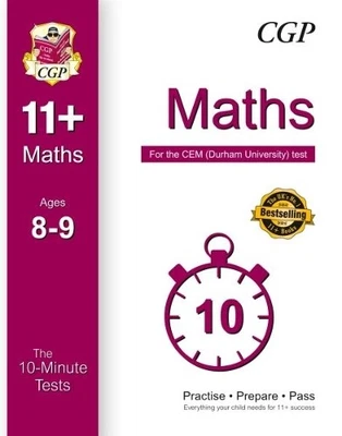 10-Minute Tests for 11+ Maths Ages 8-9 - ..., CGP Books - Image 1 of 2