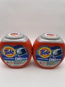 LOT 2 Tide Power PODS UItra OXI Odor Eliminators Laundry Detergent, 25 Count =50 - Picture 1 of 5
