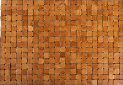 Alfombra de baño de bambú Dicunoy, alfombra de ducha de baño, inodoro de madera 23,6 x 16, marrón  Foto 1 de 4