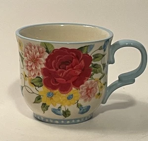 Pioneer Woman Sweet Rose Light Blue Ceramic 14.5-Ounce Floral Coffee Mug - Picture 1 of 7