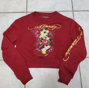 Felpa Don Ed Hardy taglia S donna l'amore uccide lentamente - Foto 1 di 5