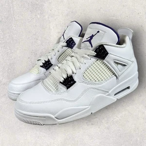 Air Jordan 4 Men's Size 10 Purple Metallic Sneakers CT8527-115 - Picture 1 of 15