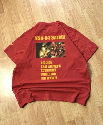 Mobile Suit Gundam Chars Counterattack Sazabi Anime Shirt Mens Size XL RARE - Photo 1/4