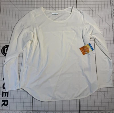 Columbia Place to Place Sun Shirt Women's XL White Long Sleeve AL2539 NWT $65 - Image 1 of 4