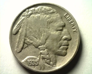1935 BUFFALO NICKEL EXTRA FINE /ABOUT UNCIRCULATED XF/AU ORIGINAL EF/AU 99c SHIP - Picture 1 of 2