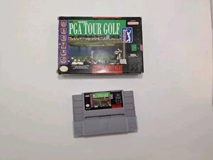 PGA Tour Golf SNES With Box - Great Condition! See Photos - Free Shipping - Picture 1 of 10
