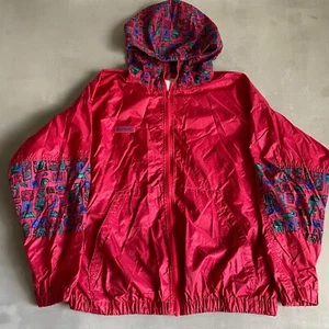 Columbia Jacket Girls 14 16 Windbreaker Hooded Lined 90s Youth - Picture 1 of 10