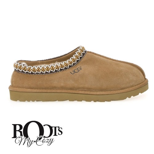 PANTOFOLE DA UOMO UGG TASMAN PELLE SCAMOSCIATA DI PECORA TRECCIA TAGLIA US 13 UK 12 NUOVE