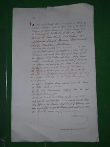 1839 MANUSCRIPT OATH TAKING RICHARD HARRINGTON OF NORTHAMPTON + PETITION - Picture 1 of 6