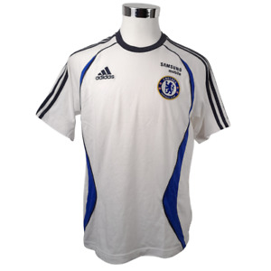 Chelsea Football Club 2006 Mens Medium White Cotton T-Shirt by Adidas - EPL