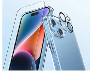 Apple iPhone 15, Transparente, Protectores de Lente de Pantalla y Cámara, Funda de Teléfono 6.1 pulgadas - Imagen 1 de 4
