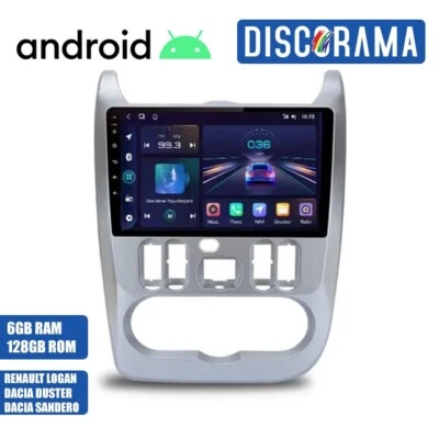 AUTORADIO ANDROID 6/128GB RENAULT LOGAN DACIA DUSTER SANDERO STEREO AUTO TOUCH - Immagine 1 di 4