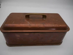Kupferbehälter Kupferdose Vorratsdose  Kupfer - 31 x 15 x H 9,5 / 14 cm - Bild 1 von 6