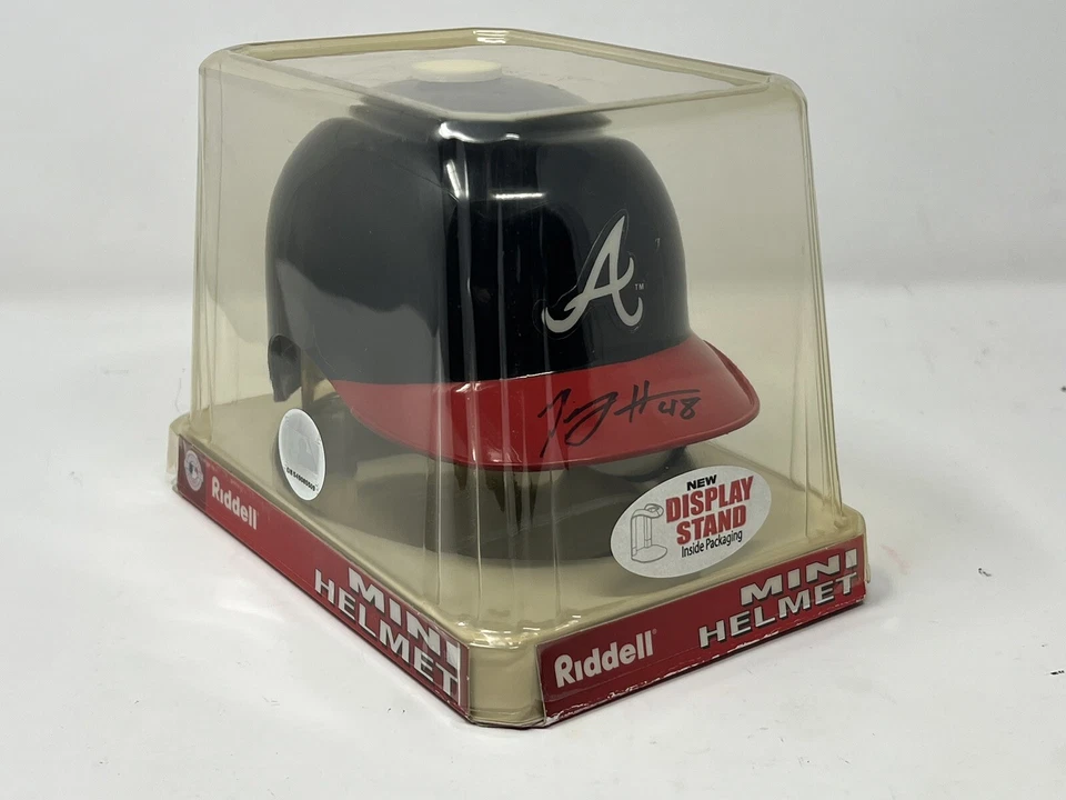 Tommy Hanson #48 Signed Mini Batting Helmet - Atlanta Braves - Image 1 of 4