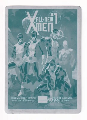 Upper Deck Marvel Now!  #103 All-New X-Men Cover  Cyan Printing Plate #1 1/1 - Image 1 of 2