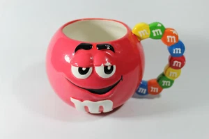 M&M Candy Red Large Cup Mug w/ Colored M&M's Handle Galerie 2001 - Picture 1 of 5