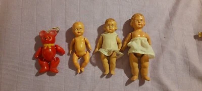 Lotto Bamboline vintage in Celluloide Anni '40 Giocattoli  - Immagine 1 di 4