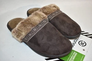 Isotoner Hausschuhe braun Größe XL 9,5 - 10 verbesserte Fersenpolsterung Damen - Bild 1 von 7