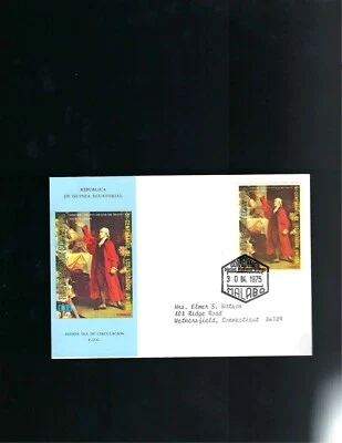 1975 Guinea Equitorial FDC USA Bicentennial Cover - Image 1 of 2