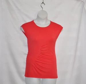 SA by Seth Aaron Cap Sleeve Knit Top Size XS Spice Red - Picture 1 of 2